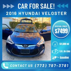 2016 Hyundai Veloster Base! $7499 !!